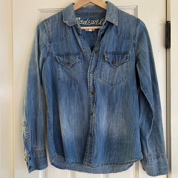 Madewell Jackets & Blazers - Madewell Blue Denim Shirt with Pockets